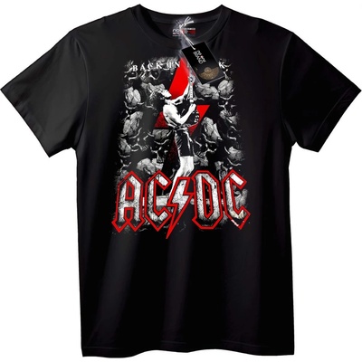 NOONEBRAND AC/DC Back in Black Тениска - 7XL, Black