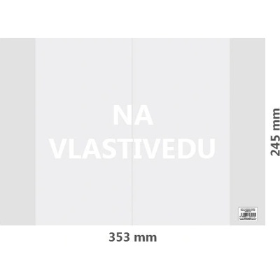 Obal na vlastivedu PVC transparentný 353x245 mm
