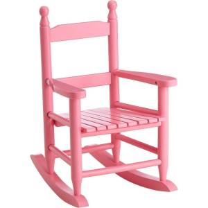 Premier Housewares Розов детски стол от масивна топола - Premier Housewares (2405404)