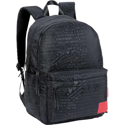 Miss Lemonade Ученическа раница Miss Lemonade - Riot Girl, Черна (DKT64720)