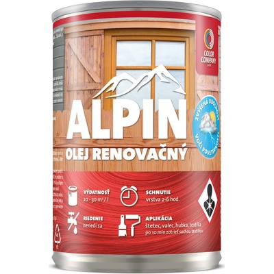 Alpin olej terasový 0,5 l Transparentná