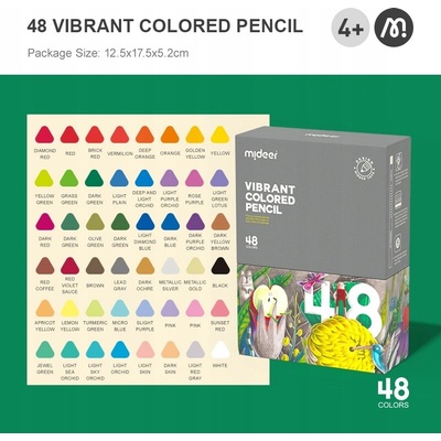 Mideer voskové pastelky 48 ks