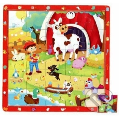 Top Bright Dřevěné Zvířátka na farmě 25 dielov