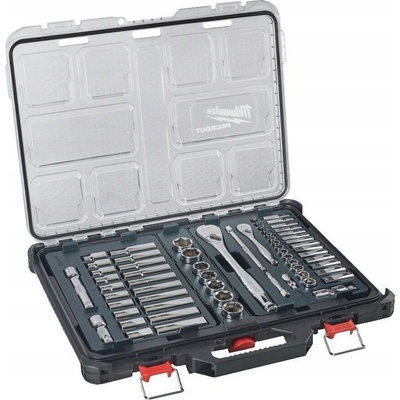 Milwaukee Gola sada 1/4" + 1/2" 5 ÷ 24 mm Packout 63 dílů 4932493661