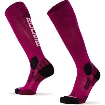 Moose Zimní běžecké podkolenky DISTANCE Merino Růžová