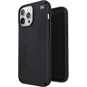 Speck Presidio 2 Grip Case - удароустойчив хибриден кейс за iPhone 13 Pro Max, iPhone 12 Pro Max (черен)