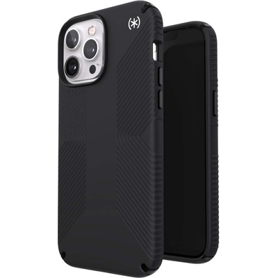 Speck Presidio 2 Grip Case - удароустойчив хибриден кейс за iPhone 13 Pro Max, iPhone 12 Pro Max (черен)