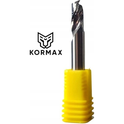 Fréza na hliník jednozubá 6x6x12x50 1Z CNC Kormax, jednobritová fréza