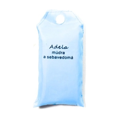 Nákupná taška s menom Adela - múdra a sebavedomá, Červená