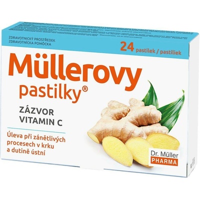 Dr.Müller Müllerovy pastilky se zázvorem 24 pastilek