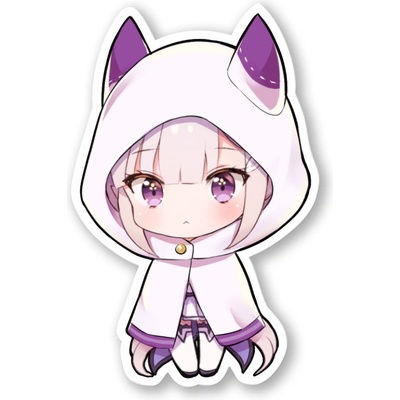 Re:Zero Samolepka Cat Emilia