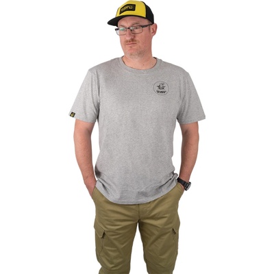 Black Cat tričko Grey Marl T-Shirt – Zboží Mobilmania