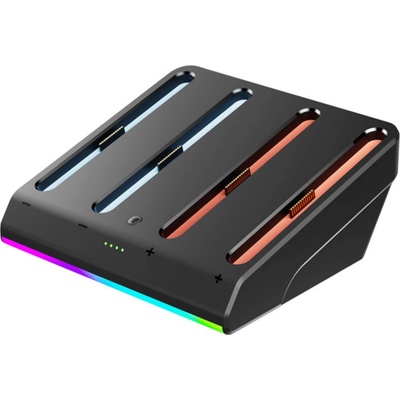 AOLION Станция за зареждане на Joy-Con 4 станции, RGB | за Nintendo Switch 2 (VVR.4X.JC.CONTR.CHARGING.NS2)