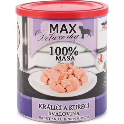 Max Deluxe Dog králičí a kuraciecí svalovina 800g