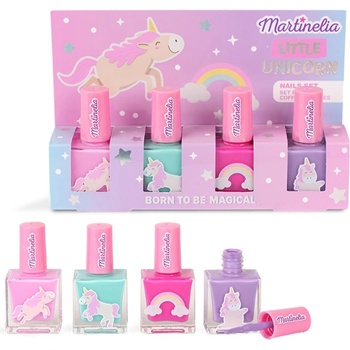 Martinelia Little Unicorn Nail Polish Set комплект лак за нокти за деца Pink, Blue, Purple, Fuchsia