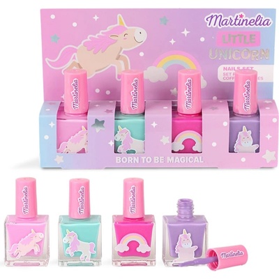 Martinelia Little Unicorn Nail Polish Set комплект лак за нокти за деца Pink, Blue, Purple, Fuchsia