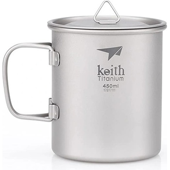 Keith Titanium Single-Wall Tit. Mug 450 ml Цвят: сив