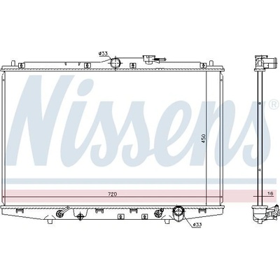 NISSENS 68131 Chladič, chlazení motoru (68131)