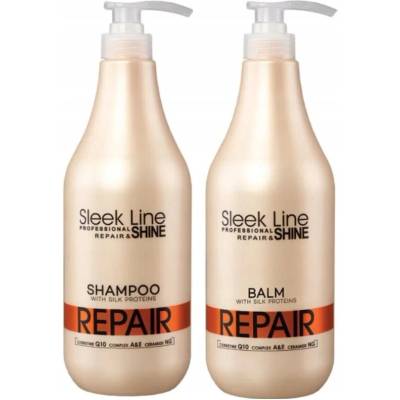 Stapiz Sleek Line Repair šampon a balzám na vlasy s hedvábím 2x 1000 ml