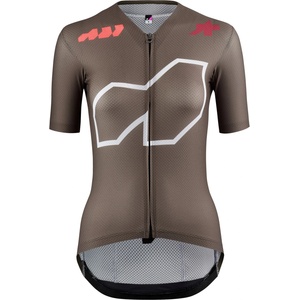 ASSOS Дамска фланелка с къс ръкав за колоездене ASSOS Women's Dyora R Jersey We Are The A Cycling jersey - Moka Brown (156-2809-0113)