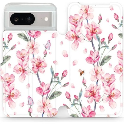 Mobiwear Google Pixel 8 M124S Růžové květy