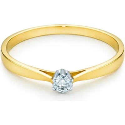 SAVICKI Годежен пръстен savicki: двуцветно злато, диамант