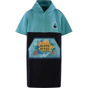 Wave Hawaii Детско пончо за сърф Wave hawaii Kid's Travel Poncho Pahoa Surf poncho - Grau / Blau - размер XS (750-2943-0111)