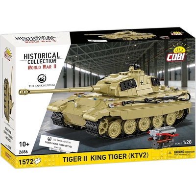 COBI 2686 World War II Německý těžký tank Tiger II King Tiger (KTV2) 1:28 – Zboží Dáma