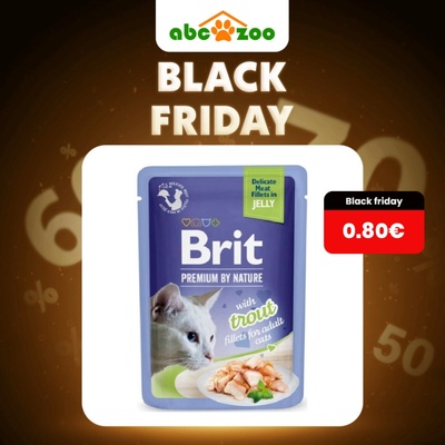 Brit Premium Cat Delicate Fillets in Jelly Trout 85 g