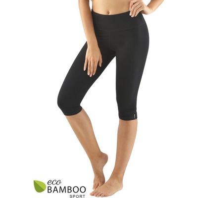 Gina dámské capri legíny sportovní šité klasické jednobarevné ECO Bamboo Sport 95036P šedé