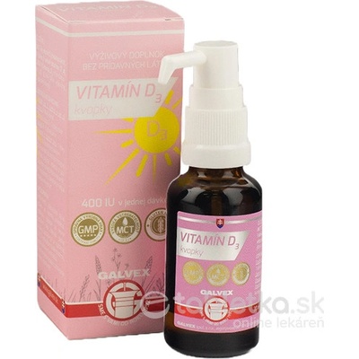 Galvex Vitamín D3 kvapky 30 ml