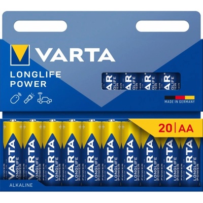 Varta Longlife Power Mignon AA 20ks 04906121720