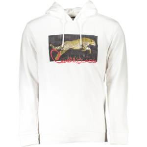 Roberto Cavalli Мъжки суитшърт без цип cavalli class, Цвят Бяло (rxt65ecf062_bi00053)