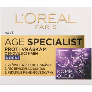 L'Oréal L'Oréal Age Specialist Нощен крем за лице, 55 +, 50 ml