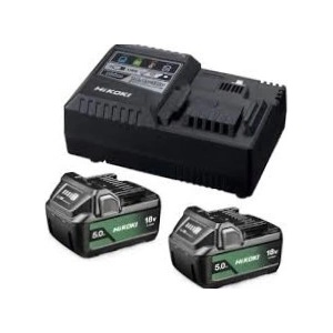  Акумулаторна батерия HiKOKI - Hitachi Li-Ion със зарядно у-во 18 V, 5 Ah, 2 бр. UC18YSL3-WKZ