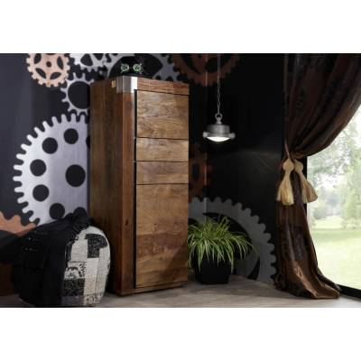 Bighome - HOLAND Šatní skříň 53x45x142, lakovaná, mango