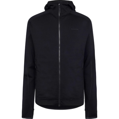 KnowledgeCotton Apparel Мъжко поларено яке KnowledgeCotton Apparel Cleaver Wool 320 Fleece Hoody Fleece jacket - Black Jet - размер S (005-6704-0111)