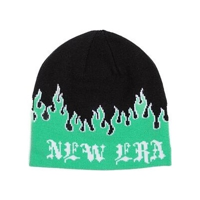 New Era Knit Thin Flame Skull Knit green