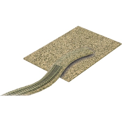 Busch H0 2 štěrkové desky 300 x 200 x 4 mm speciální korek s pryží 7502