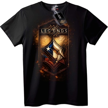 NOONEBRAND Тениска Легенди Щит - S, Black