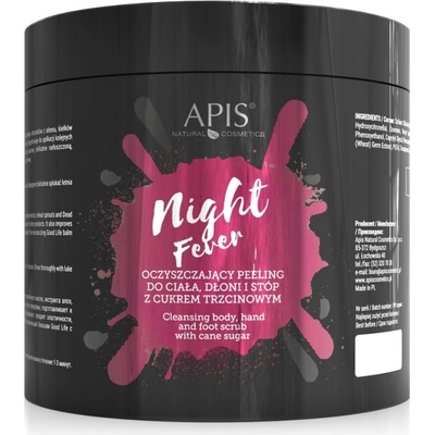 Apis Night Fever telový peeling s trstinovým cukrom 700 g