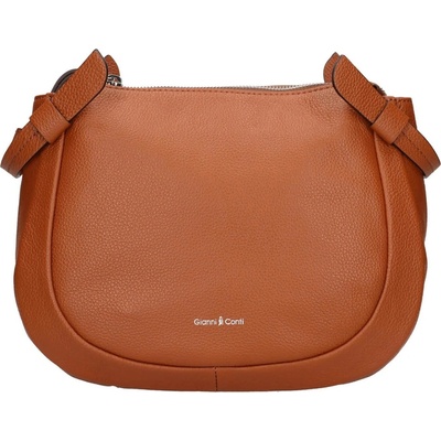 Gianní Conti dámská kožená crossbody kabelka Sabine hnědá