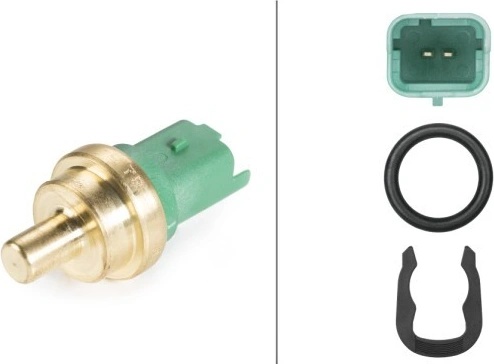 HELLA 6PT 009 309-541 Sensor, Kühlmitteltemperatur - 12V - 2-polig - gesteckt