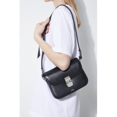 APC Кожена чанта A. P. C. sac grace small (PXBVN.F61413.LZZ)