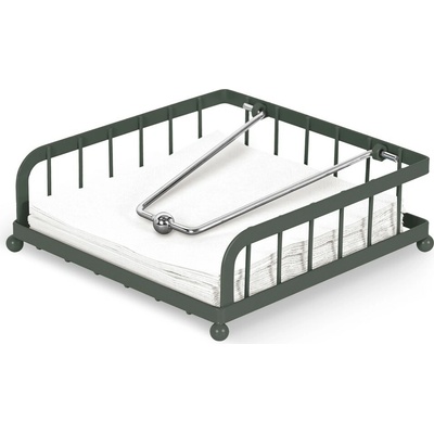 Pro-Tech shop Stojan na servítky kovový so závažím Matte Green 55366