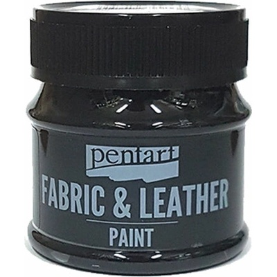 Farba na kožu a textil PENTART 50 ml čierna
