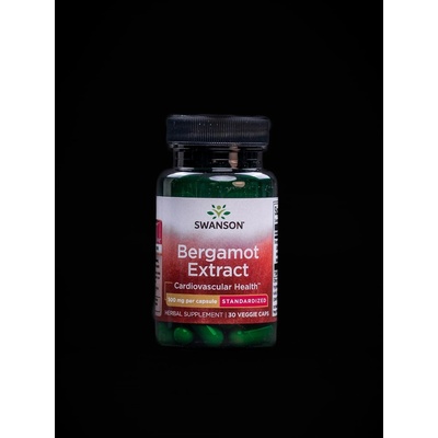 Swanson Bergamot Extract with BERGAVIT 500 mg 30 rostlinných kapslí