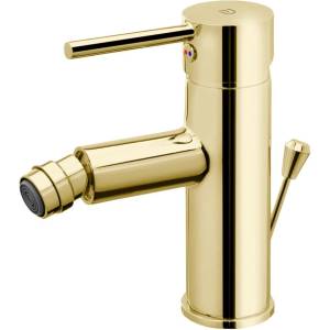 FDesign Едноръкохватков смесител за биде FDesign Flusso, лъскаво злато (FD1-FLS-6-55)