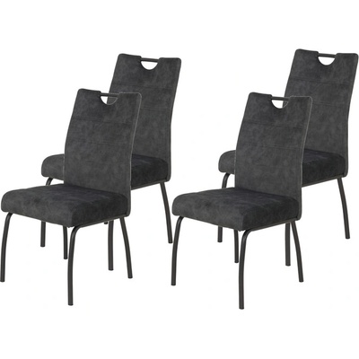 Sconto Evelyn I S Vintage Antracitová 4 Ks