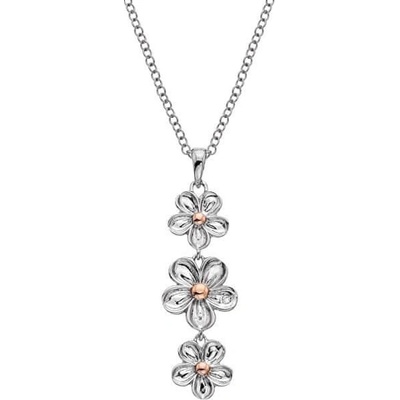 Hot Diamonds Strieborný kvetinový náhrdelník Forget me not DP748